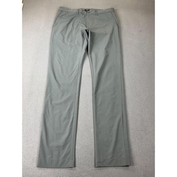 J.CREW Other - J.Crew Flex Pants Mens 32x34 Green Slim Fit Microfiber Stretch Chino Performance